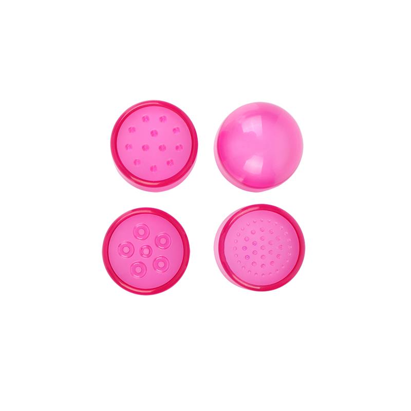 CHISA - MINI MASSAGER WITH 3 HEADS PINK