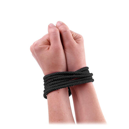 FETISH FANTASY SERIES - MINI SILK ROPE BLACK
