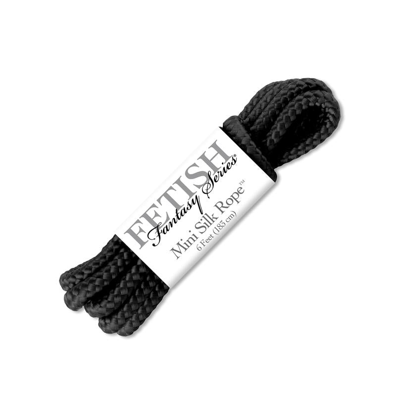 FETISH FANTASY SERIES - MINI SILK ROPE BLACK