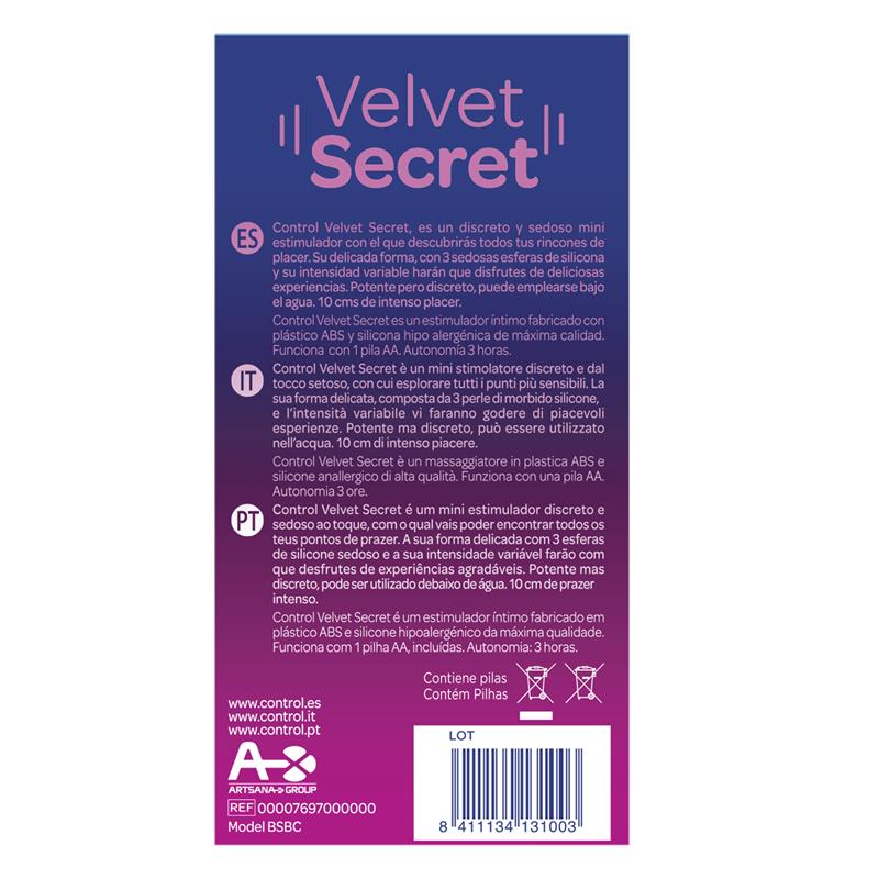 CONTROL - MINI VIBE VELVET SECRET 5 FUNCTIONS