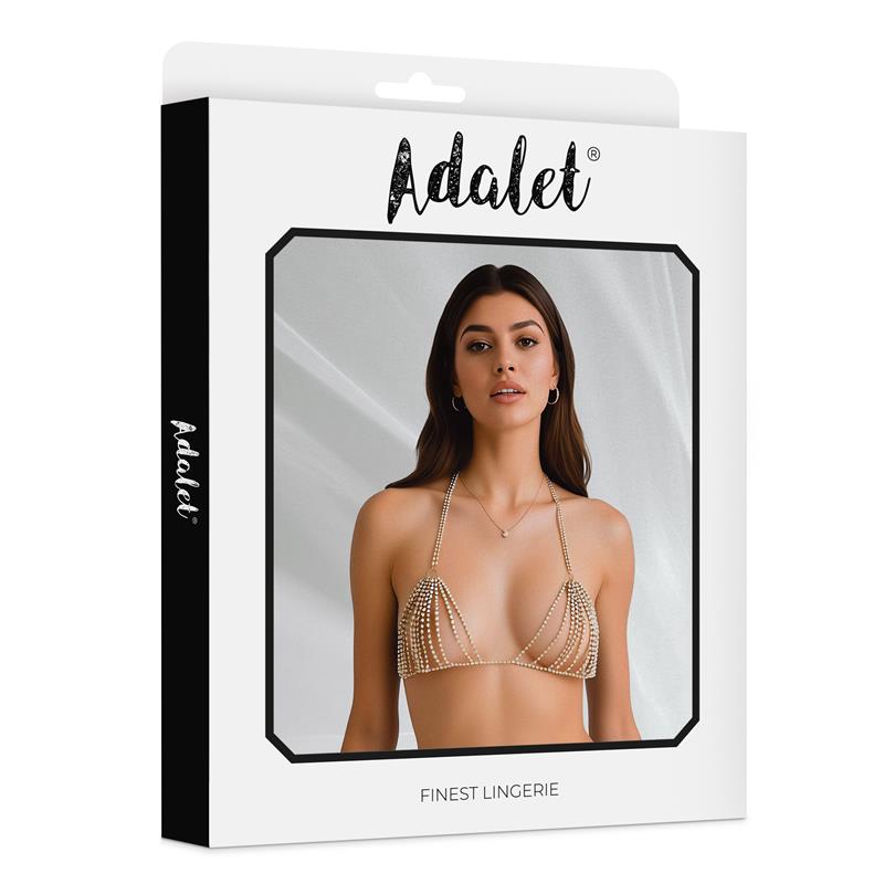 ADALET LINGERIE - MIREYA SPARKLY BRA GOLD ONE SIZE