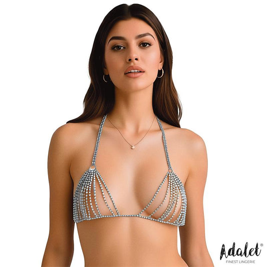 ADALET LINGERIE - MIREYA SPARKLY BRA SILVER ONE SIZE