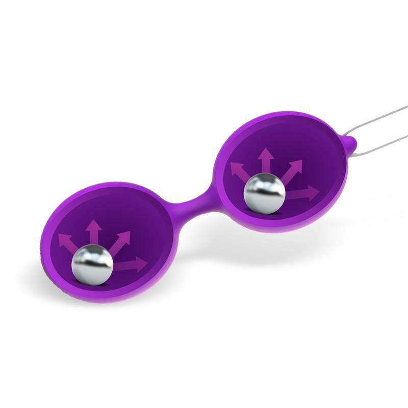 LATETOBED - MISHA DOUBLE KEGEL BALLS SILICONE PURPLE