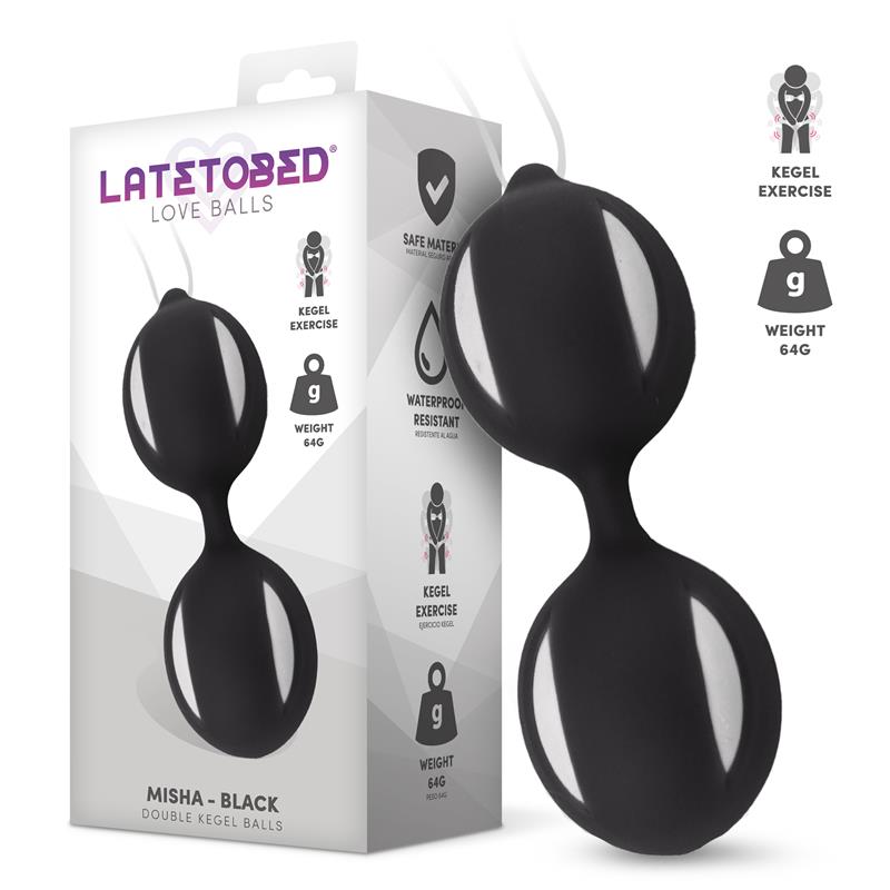 LATETOBED - BOLAS DE KEGEL DOBLES MISHA CON PESO INTERNO