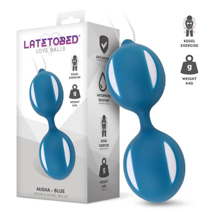 LATETOBED - BOLAS DE KEGEL DOBLES MISHA CON PESO INTERNO