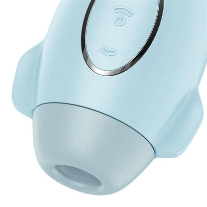SATISFYER - MISSION CONTROL CLIT SUCKER AND VIBE BLUE