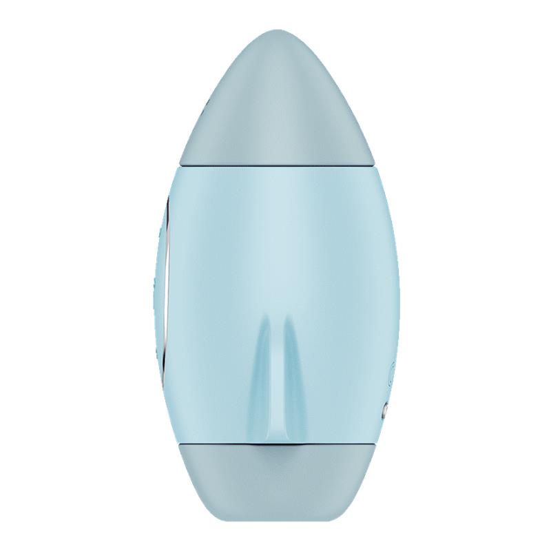 SATISFYER - MISSION CONTROL CLIT SUCKER AND VIBE BLUE