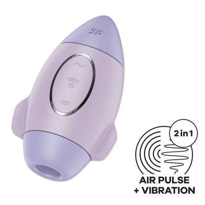 SATISFYER - MISSION CONTROL CLIT SUCKER AND VIBRATOR VIOLET