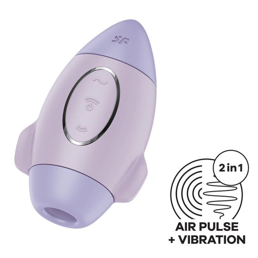 SATISFYER - MISSION CONTROL CLIT SUCKER AND VIBRATOR VIOLET
