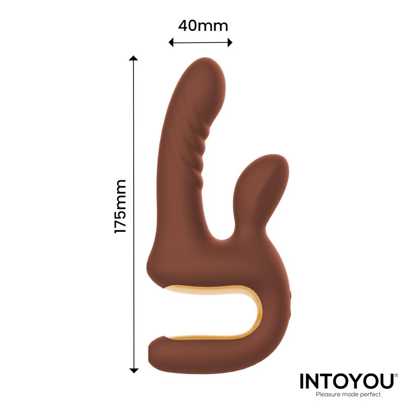 INTOYOU - MOCCA THRUSTING VIBRATOR WITH ERGONOMIC GRIP USB