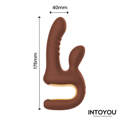 INTOYOU - MOCCA THRUSTING VIBRATOR WITH ERGONOMIC GRIP USB