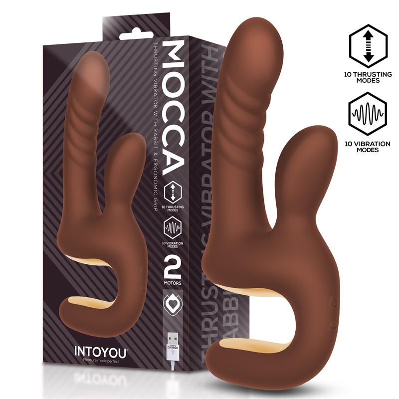 INTOYOU - MOCCA THRUSTING VIBRATOR WITH ERGONOMIC GRIP USB