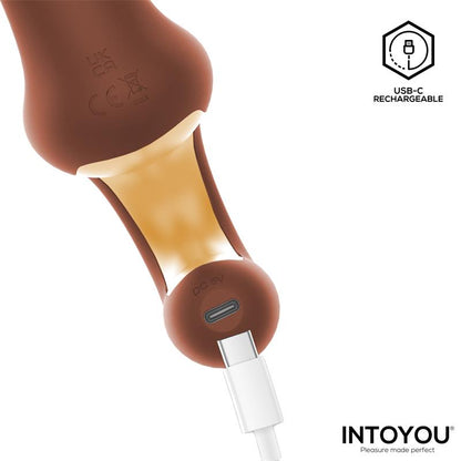 INTOYOU - MOCCA THRUSTING VIBRATOR WITH ERGONOMIC GRIP USB