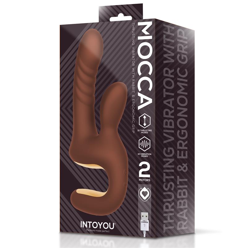 INTOYOU - MOCCA THRUSTING VIBRATOR WITH ERGONOMIC GRIP USB