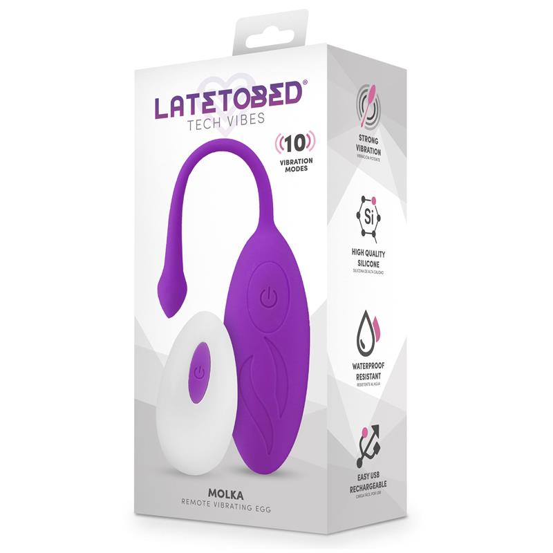 LATETOBED - MOLKA VIBRATING EGG WITH REMOTE CONTROL