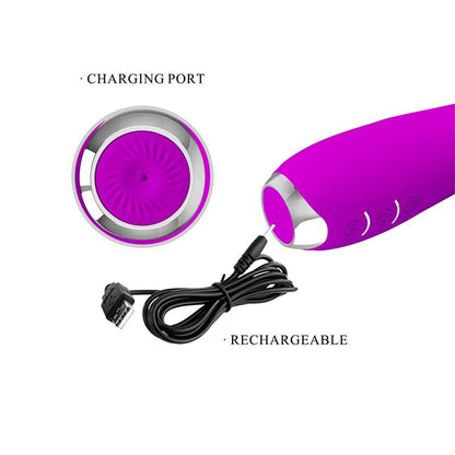 PRETTY LOVE - MOLLY VIBRATOR WITH RECHARGEABLE ROTATION