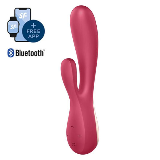 SATISFYER - MONO FLEX VIBE WITH APP RED