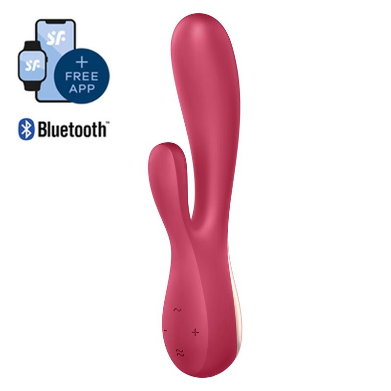 SATISFYER - MONO FLEX VIBE WITH APP RED