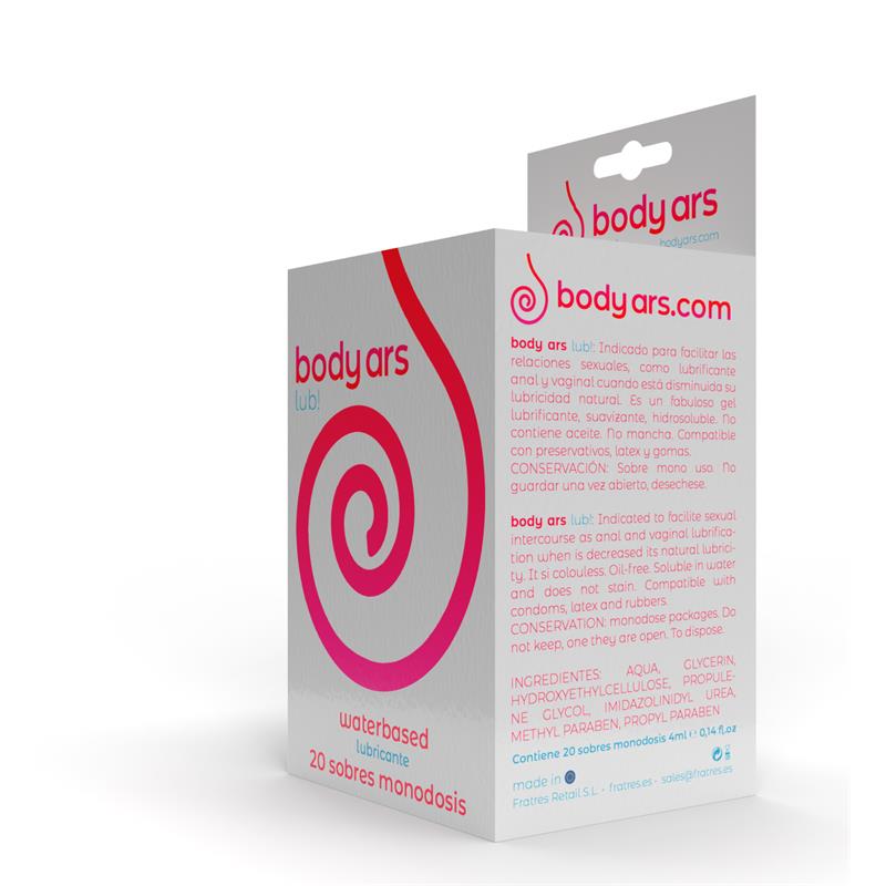 BODY ARS - MONODOSE NATURAL WATER BASED LUBRICANT GEL 20 X 4 ML
