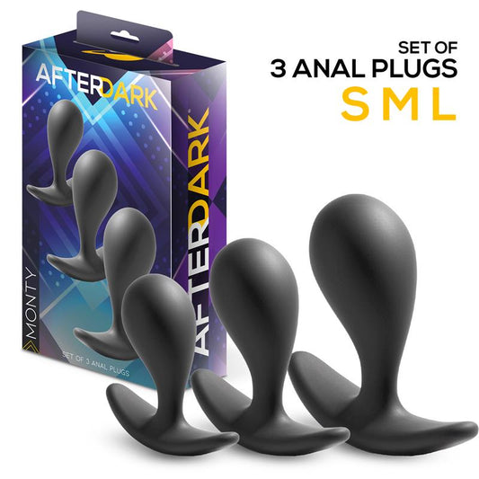 AFTERDARK - MONTY SET OF 3 ANAL PLUGS