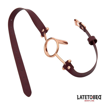 LATETOBED BDSM LINE - LEATHER O RING GAG