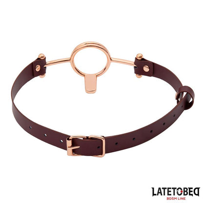 LATETOBED BDSM LINE - LEATHER O RING GAG