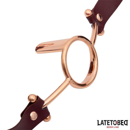 LATETOBED BDSM LINE - LEATHER O RING GAG
