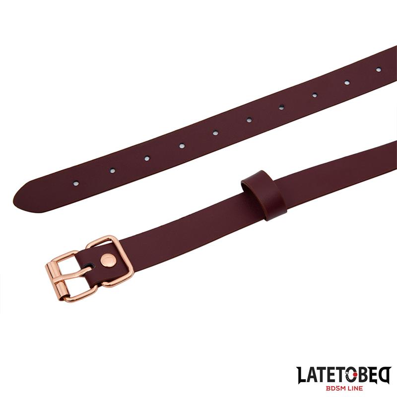 LATETOBED BDSM LINE - LEATHER O RING GAG