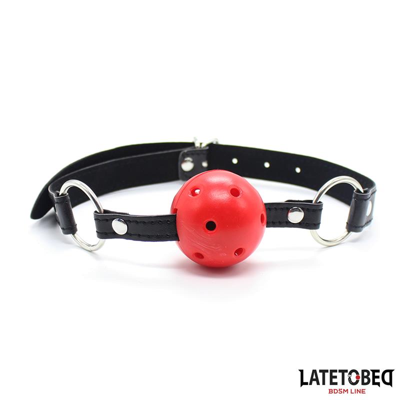 LATETOBED BDSM LINE - HOLLOW HARD BALL GAG