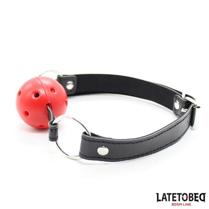 LATETOBED BDSM LINE - HOLLOW HARD BALL GAG