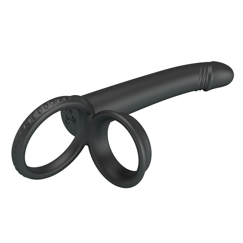 PRETTYLOVE - MOSES BUTT PLUG WITH COCK RING