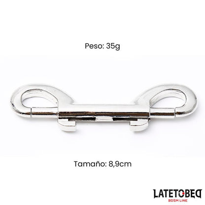 LATETOBED BDSM LINE - DOUBLE ENDED METAL SNAP HOOK