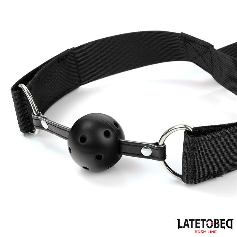 LATETOBED BDSM LINE - MOUTH GAG WITH CUFF AND ANAL HOOK