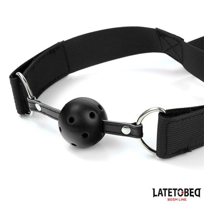 LATETOBED BDSM LINE - MOUTH GAG WITH CUFF AND ANAL HOOK