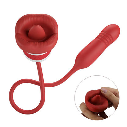 PRETTYLOVE - MOUTH VIBRATOR WITH LICKING AND THRUSTING ASHLYN