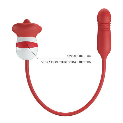 PRETTYLOVE - MOUTH VIBRATOR WITH LICKING AND THRUSTING ASHLYN