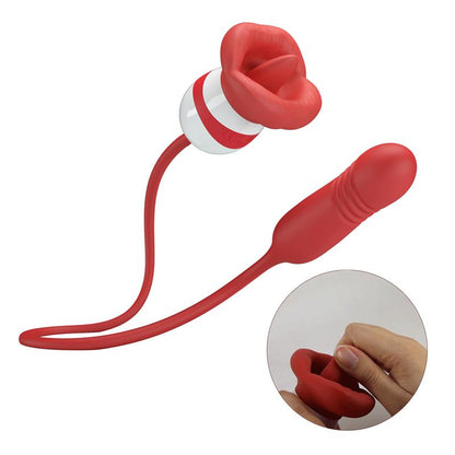 PRETTYLOVE - MOUTH VIBRATOR WITH LICKING AND THRUSTING ASHLYN