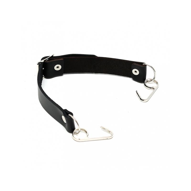 BONDAGE PLAY - MOUTHGAG WITH SMILE HOOKS-ADJUSTABLE