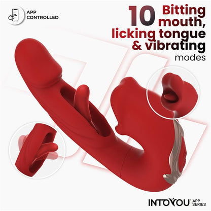 INTOYOU APP SERIES - MOUTY VIBE WITH BITING AND FLIPPING WITH APP