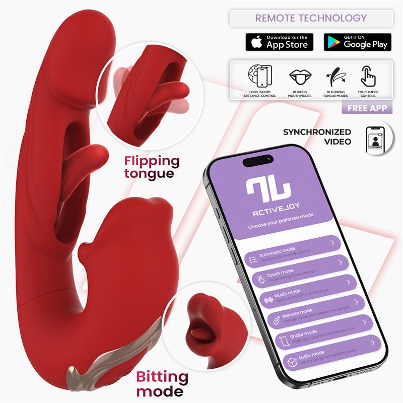 INTOYOU APP SERIES - MOUTY VIBE WITH BITING AND FLIPPING WITH APP