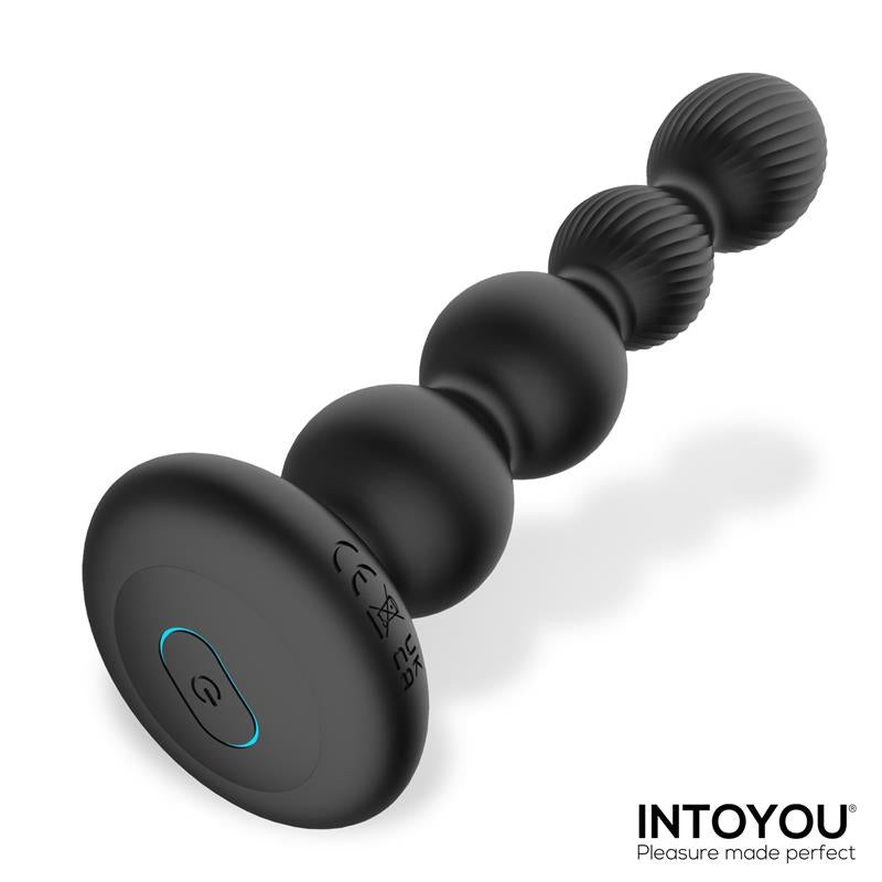 INTOYOU - MOUVE BUTT PLUG WITH WAVING AND VIBRATIION WITH REMOTE CONTROL 2 MOTORS