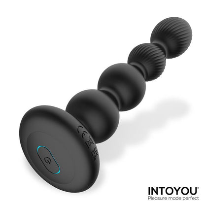 INTOYOU - MOUVE BUTT PLUG WITH WAVING AND VIBRATIION WITH REMOTE CONTROL 2 MOTORS