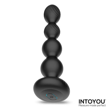 INTOYOU - MOUVE BUTT PLUG WITH WAVING AND VIBRATIION WITH REMOTE CONTROL 2 MOTORS