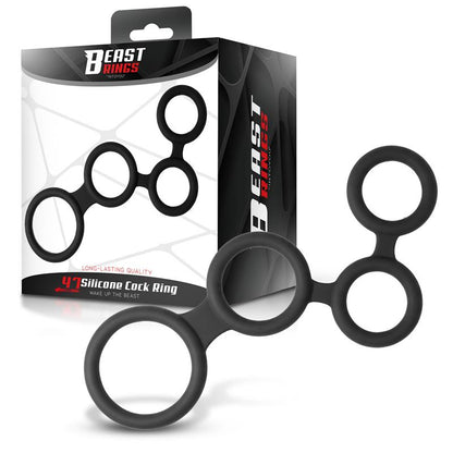 BEAST RINGS - MULTICOCKRING SILICONE 47 MM