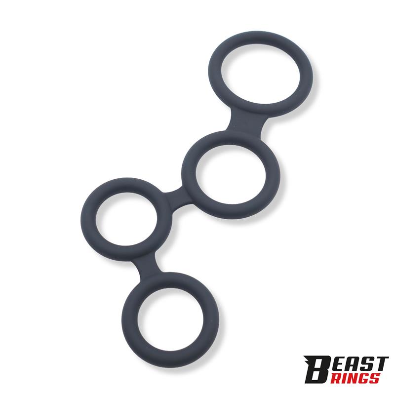 BEAST RINGS - MULTICOCKRING SILICONE 47 MM