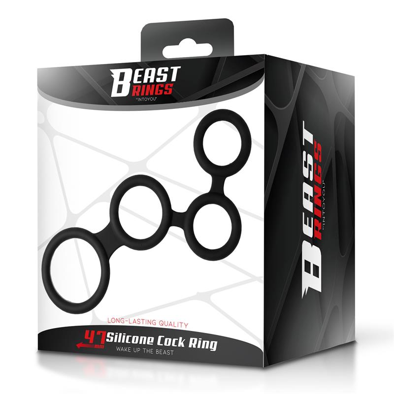 BEAST RINGS - MULTICOCKRING SILICONE 47 MM