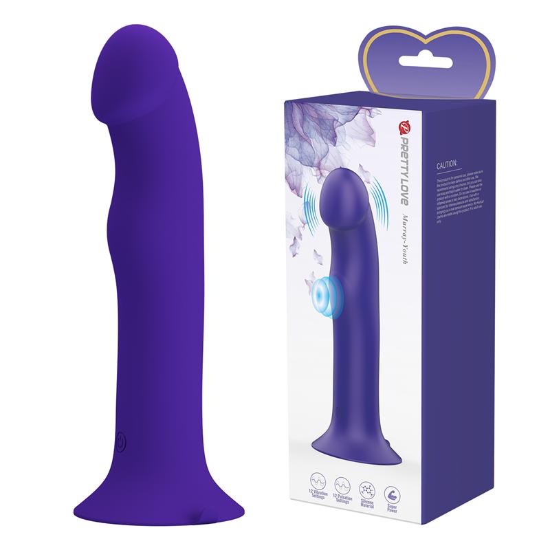 PRETTYLOVE - MURRAY YOUTH DILDO WITH VIBRATION AND PULSATION