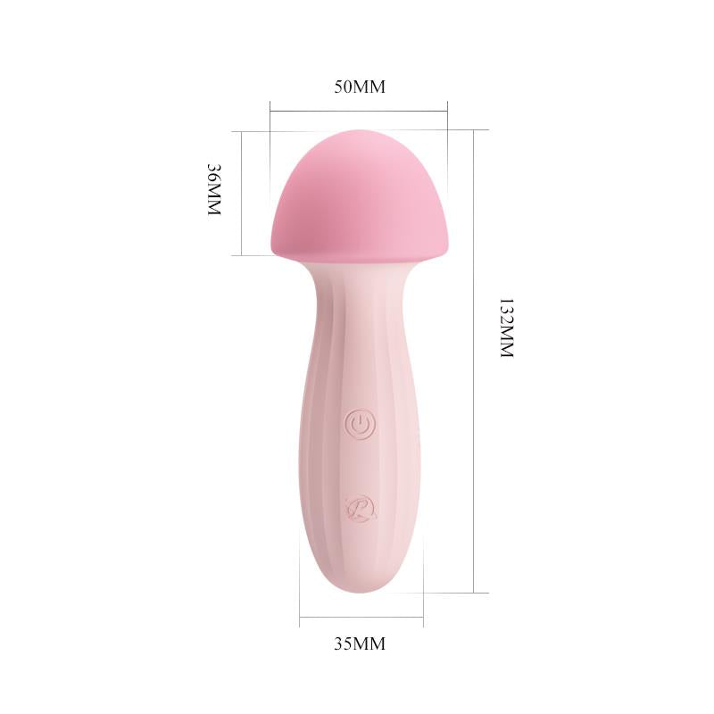 PRETTYLOVE - MUSHROOM VIBE/MASSAGER SILICONE USB