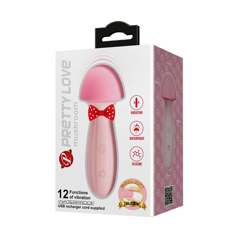 PRETTYLOVE - MUSHROOM VIBE/MASSAGER SILICONE USB