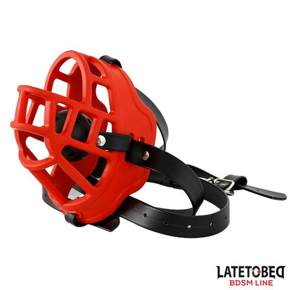 LATETOBED BDSM LINE - MUZZLE WITH BREATHABLE GAG BALL